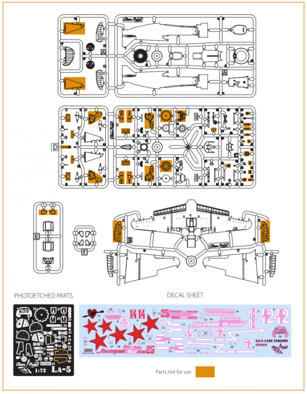 Clear Prop! CP72015 La-5 late version ADVANCED KIT 1/72