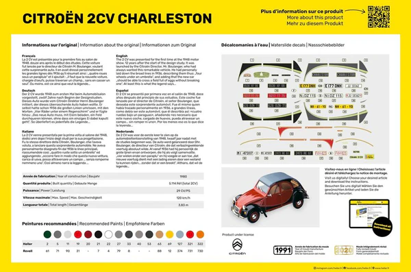 Heller 56766 STARTER KIT Citroën 2CV Charleston 1/24