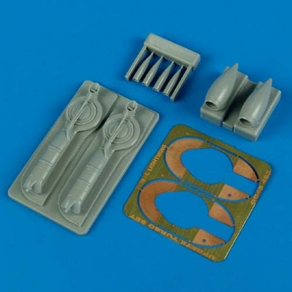 Quickboost QB48463 P-38J Lightning update turbo &amp; air intakes Academy / Eduard 1/48
