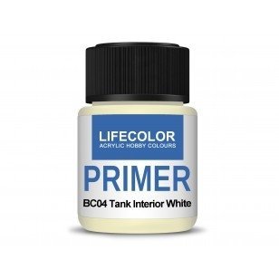 Lifecolor BC04 Acrylic Primer Tank Interior White 22ml