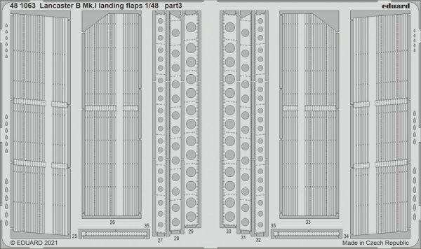 Eduard 481063 Lancaster B Mk.I landing flaps HK Models 1/48