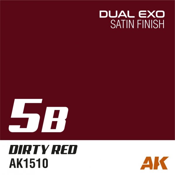 AK Interactive AK1547 DUAL EXO SET 5 – 5A SUPERNOVA RED &amp; 5B DIRTY RED