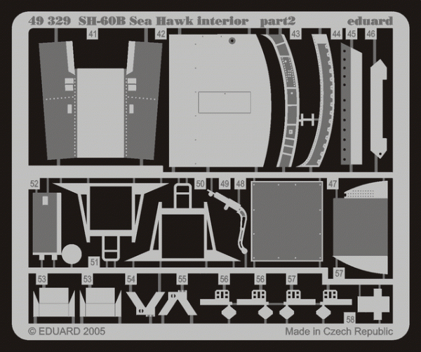 Eduard 49329 SH-60B interior 1/48 Italeri