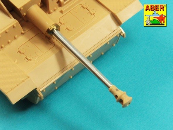 Aber 35l-336 Muzzle brake base barrel for German / lufa bez hamulca do StuG.III, Ausf.G &amp; SyuG.IV tank guns 1/35