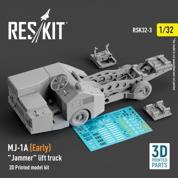 RESKIT RSK32-0003 MJ-1A (Early) "Jammer" lift truck (3D Printed model kit) (1/32)