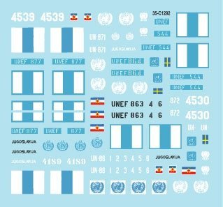 Star Decals 35-C1292 Peacekeepers in the Middle East 2 1/35