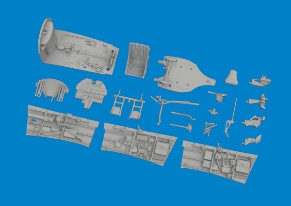 Eduard 6481124 P-40E cockpit w/ late seat PRINT EDUARD 1/48