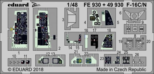Eduard BIG49208 F-16C/ N 1/48 TAMIYA