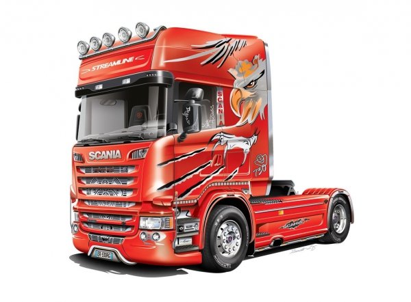 Italeri 3906 SCANIA R730 V8 STREAMLINE SILVER GRIFFIN