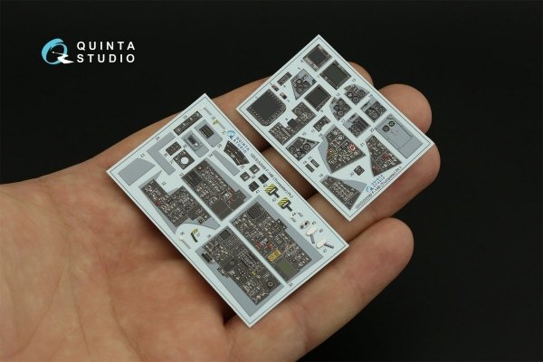 Quinta Studio QDS-32099 F-14B 3D-Printed &amp; coloured Interior on decal paper (Trumpeter) (Small version) 1/32