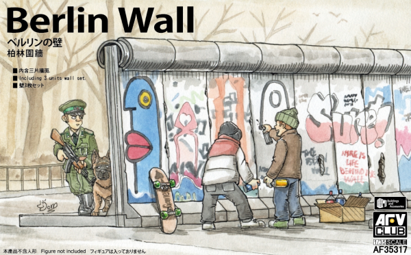 AFV Club 35317 Berlin Wall (3 Pieces) 1/35