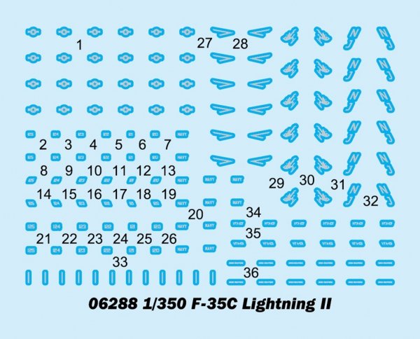 Trumpeter 06288 F-35C Lightning II 1/350