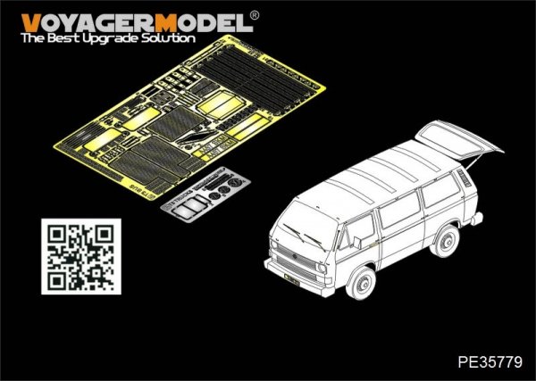 Voyager Model PE35779 Morden German T3 Transporter Bus For TAKOM 2013 1/35