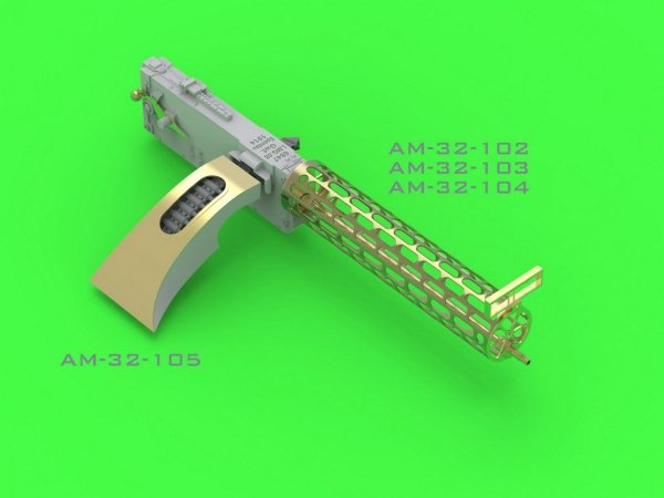 Master AM-32-105 Fokker E.II/E.III (Early) Ammunition feed chute with belt for LMG 08 Spandau (1:35)