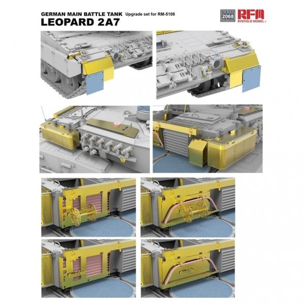 Rye Field Model 2068 Upgrade set German Main Battle Tank Leopard 2 A7 for RFM 5108 1/35