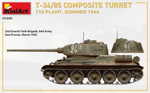 MiniArt 35306 T-34/85 COMPOSITE TURRET. 112 PLANT. SUMMER 1944 1/35