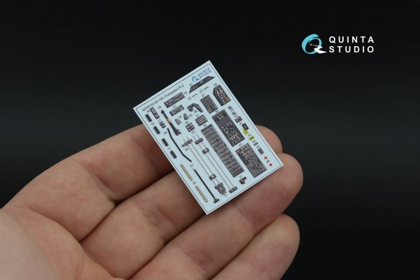 Quinta Studio QDS-35153 AH-1W 3D-Printed &amp; coloured Interior on decal paper (Trumpeter) (Small version) 1/35
