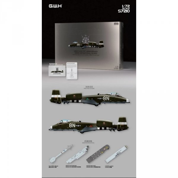 Great Wall Hobby S7210 USAF A-10C 75th Anniversary IDAHO Air National Guard 2021 Limited Edition 1/72