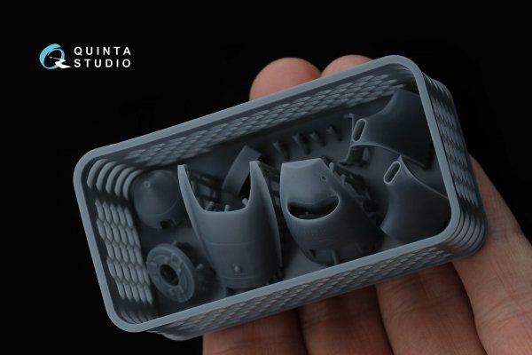Quinta Studio QT48067 LaGG-3 series 66 Radiators cowls and spinner (Zvezda) 1/48