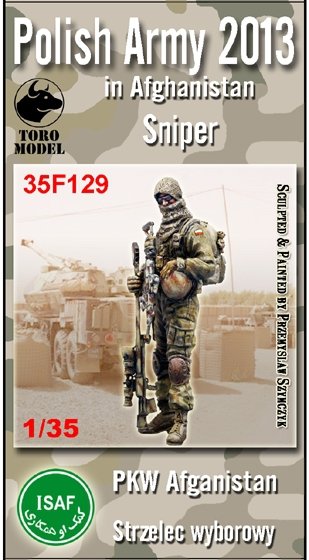 Toro 35F129 PKW Afganistan - Strzelec Wyborowy - Figurka z kalkomanią 1/35