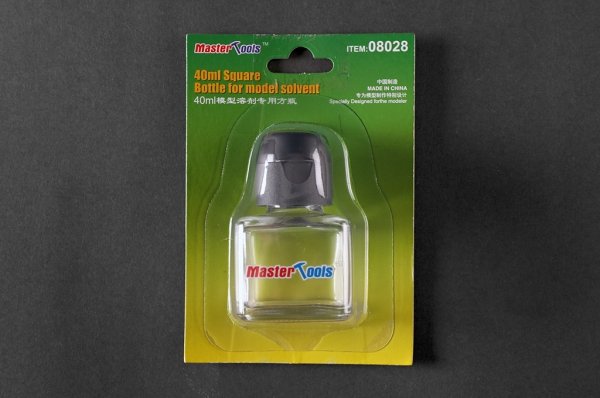 Trumpeter 08028 Square Bottle for model solvent 40ml