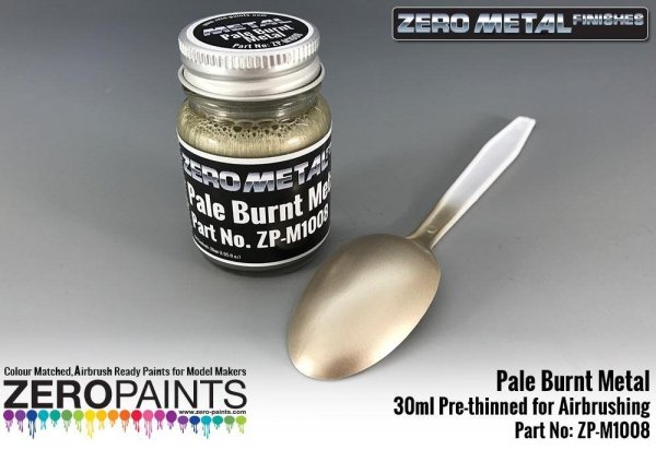 Zero Paints ZP-M1008 Pale Burnt Metal Paint - 30ml - Zero Metal Finishes