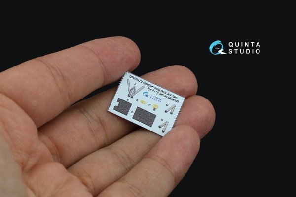 Quinta Studio QD72110 F-15E 3D-Printed &amp; coloured Interior on decal paper (Revell) 1/72