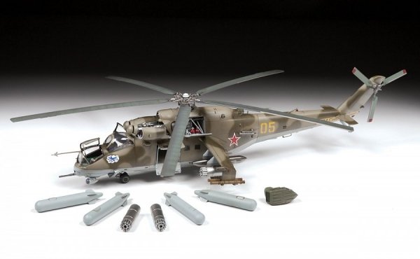 Zvezda 4823 Mi-24V/VP Soviet Attack Helicopter 1/48