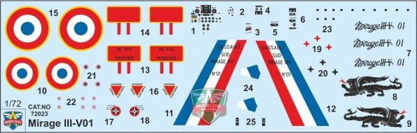 Modelsvit 72023 Mirage III V-01 French VTOL 1/72