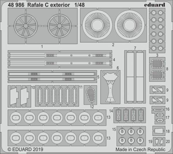 Eduard 48986 Rafale C exterior 1/48 REVELL