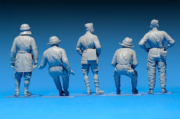 MiniArt 35500 Italian Tank Crew. Resin Heads 1/35
