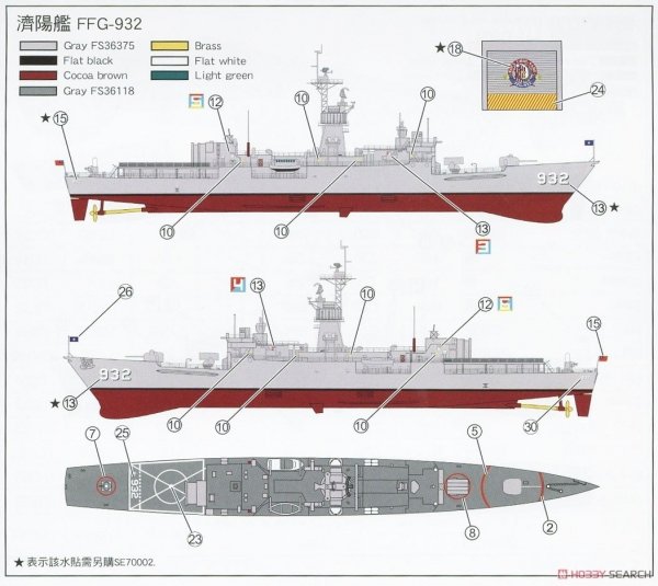 AFV Club SE70005 Chi Yang Class Frigate 1/700