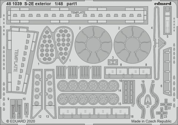 Eduard 481039 S-2E exterior KINETIC MODEL 1/48