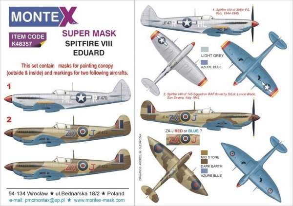 Montex K48357 SPITFIRE VIII 1/48