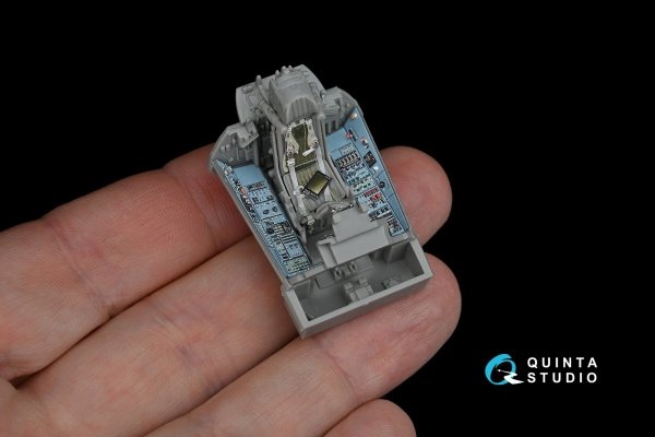 Quinta Studio QD48172 Su-33 3D-Printed &amp; coloured Interior on decal paper (for Kinetic kit) 1/48