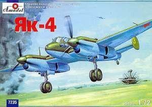 A-Model 07235 Yakovlev Yak-4 Soviet IIWW Short-range Bomber 1:72