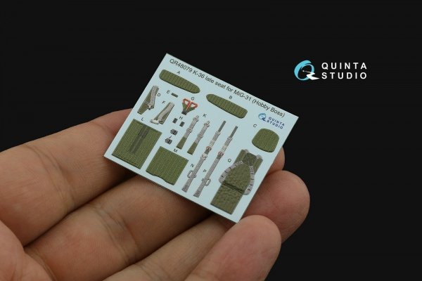 Quinta Studio QD48505 MiG-31BM 3D-Printed &amp; coloured Interior on decal paper (Hobby Boss) 1/48