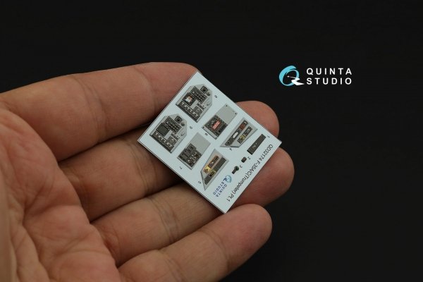 Quinta Studio QD32174 F-35A/C 3D-Printed &amp; coloured Interior on decal paper (Trumpeter) 1/32
