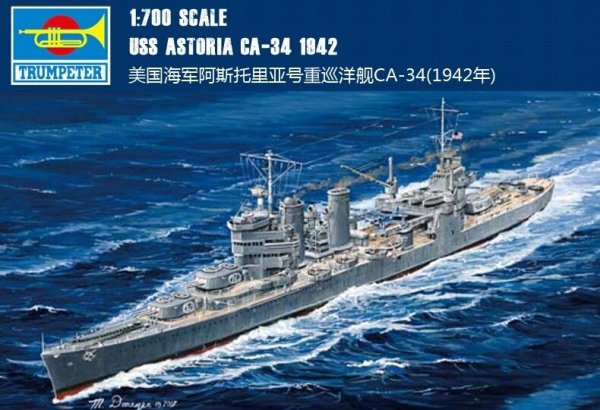 Trumpeter 05743 USS Astoria CA-34 1942 1/700