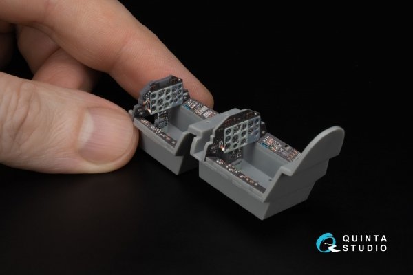 Quinta Studio QD+48603 L-39ZA 3D-Printed &amp; coloured Interior on decal paper ( Trumpeter )( with 3D-printed resin parts ) 1/48