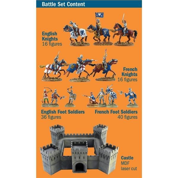 Italeri 6185 Castle under Siege - 100 years War 1337/1453 Battle Set 1/72