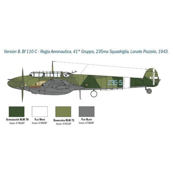 Italeri 2794 MESSERSCHMITT BF-110 C/D 1/48