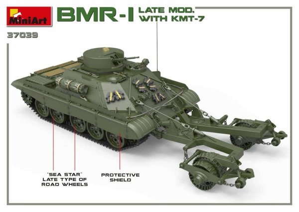 MiniArt 37039 BMR-1 Late Mod. with KMT-7 1/35