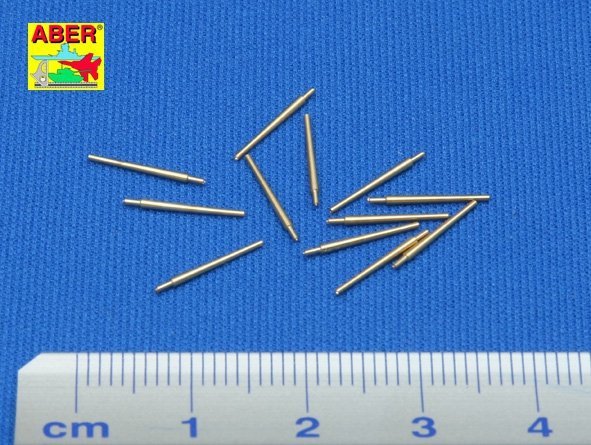 Aber 350L-02 Set of 12 pcs 127mm type 89 A/A long barrels for Japan ships (1:350)