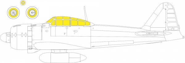 Eduard EX1104 A6M5 Zero FINE MOLDS 1/48