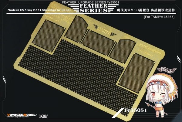 Voyager Model FE35051 Modern US Army M551 Sheridan Grills Set for Tamiya 35365 1/35