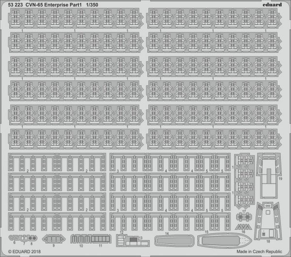 Eduard 53223 CVN-65 Enterprise pt.1 TAMIYA 1/350