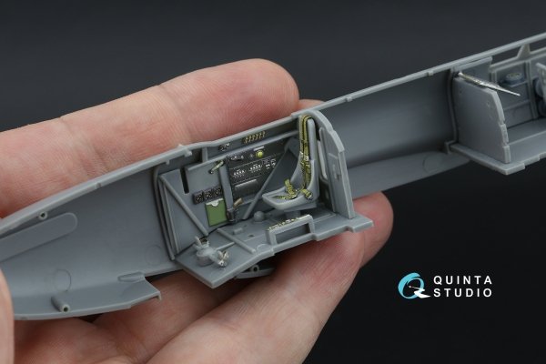 Quinta Studio QD+48574 Fairey Battle Mk.I 3D-Printed &amp; coloured Interior on decal paper (Trumpeter) (with 3D-printed resin parts) 1/48