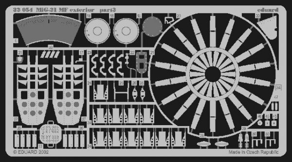 Eduard 32054 MiG-21MF exterior 1/32 Trumpeter
