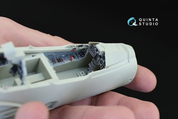 Quinta Studio QD32011 Mirage 2000B 3D-Printed &amp; coloured Interior on decal paper (for Kitty Hawk kit) 1/32